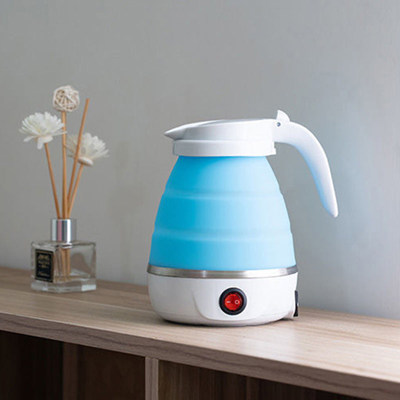 Portable Silica Gel Travel Kettle With Foldable Design, Universal Plug For On The Go