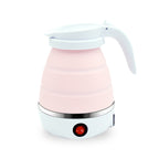 Portable Silica Gel Travel Kettle With Foldable Design, Universal Plug For On The Go