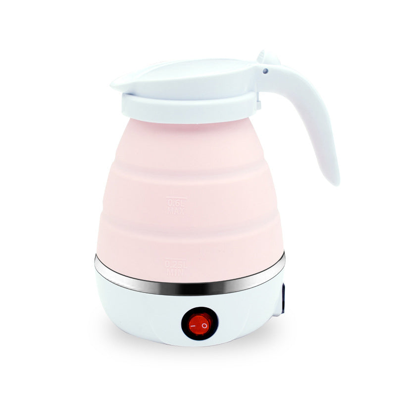 Portable Silica Gel Travel Kettle With Foldable Design, Universal Plug For On The Go