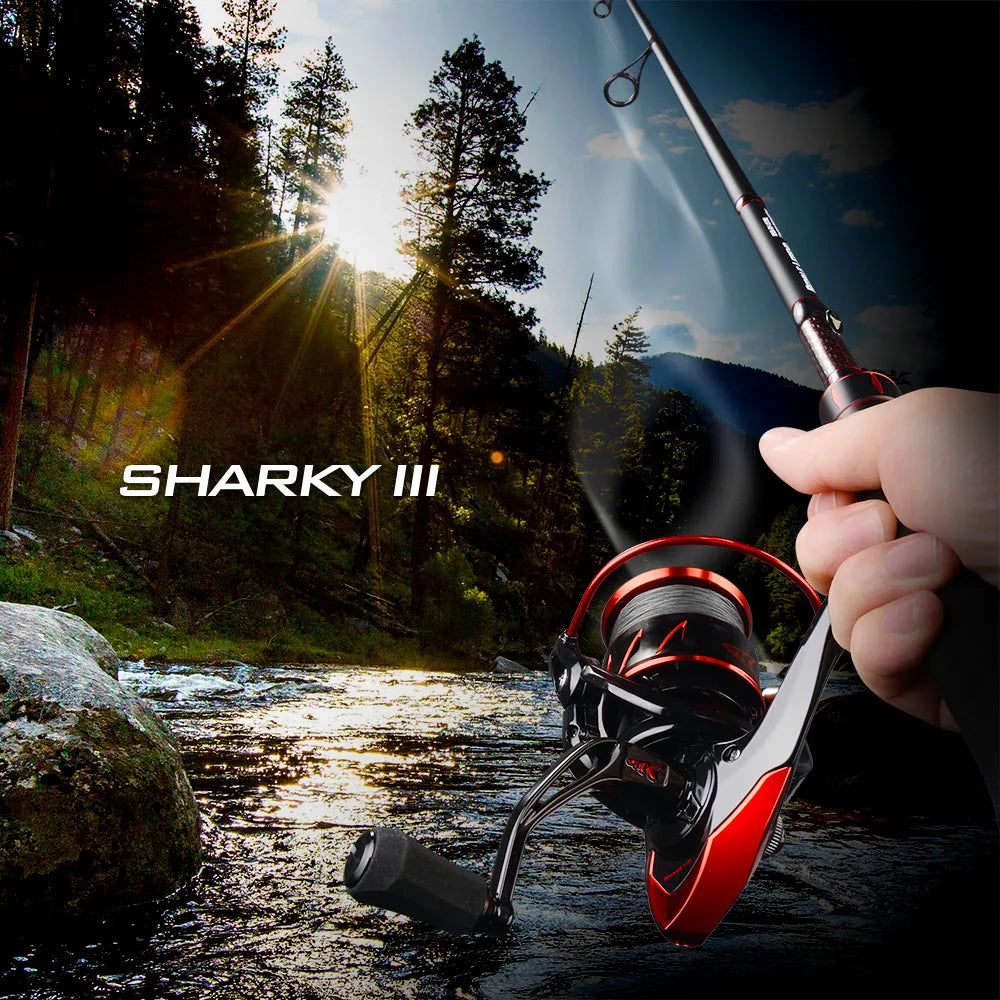 بكرة KastKing Sharky III الدوارة مع قوة سحب 18 كجم لصيد الباس والبايك