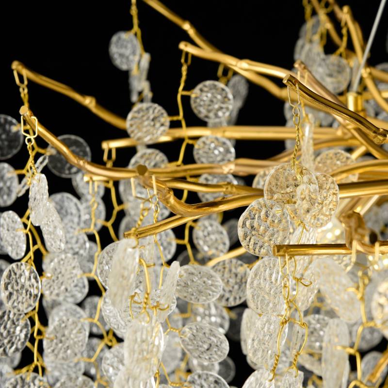 Luksuriøs Krystal Vedhæng Lysekrone Til Moderne Stuebelysning