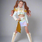 Kpop Halloween Costume Girls Holographic Outfit
