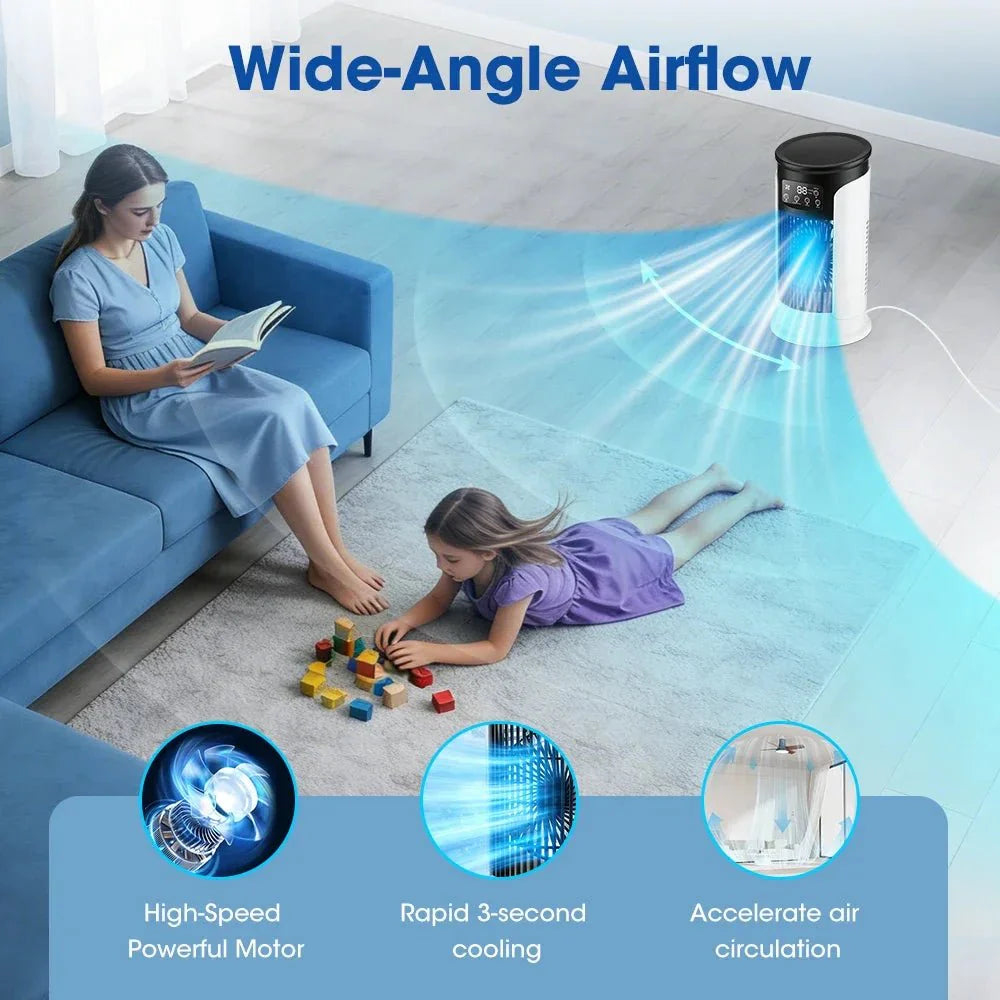 3-in-1 air cooler for refreshment and comfort