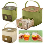 Compact ice machine for fresh ice cubes in minutes