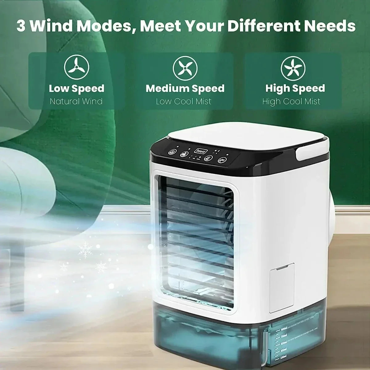 Portable air cooler for refreshing comfort on hot days
