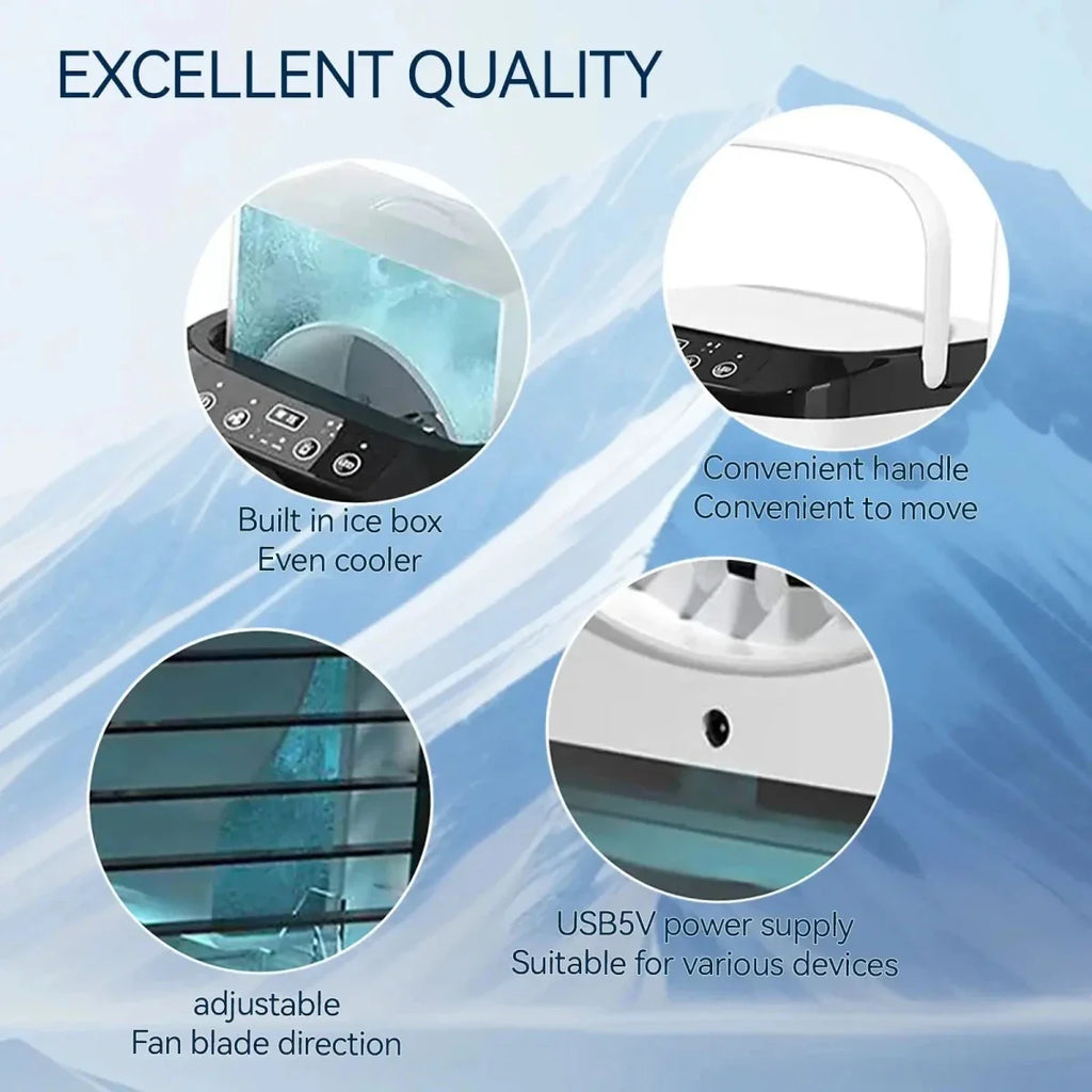 Portable air cooler for refreshing comfort on hot days