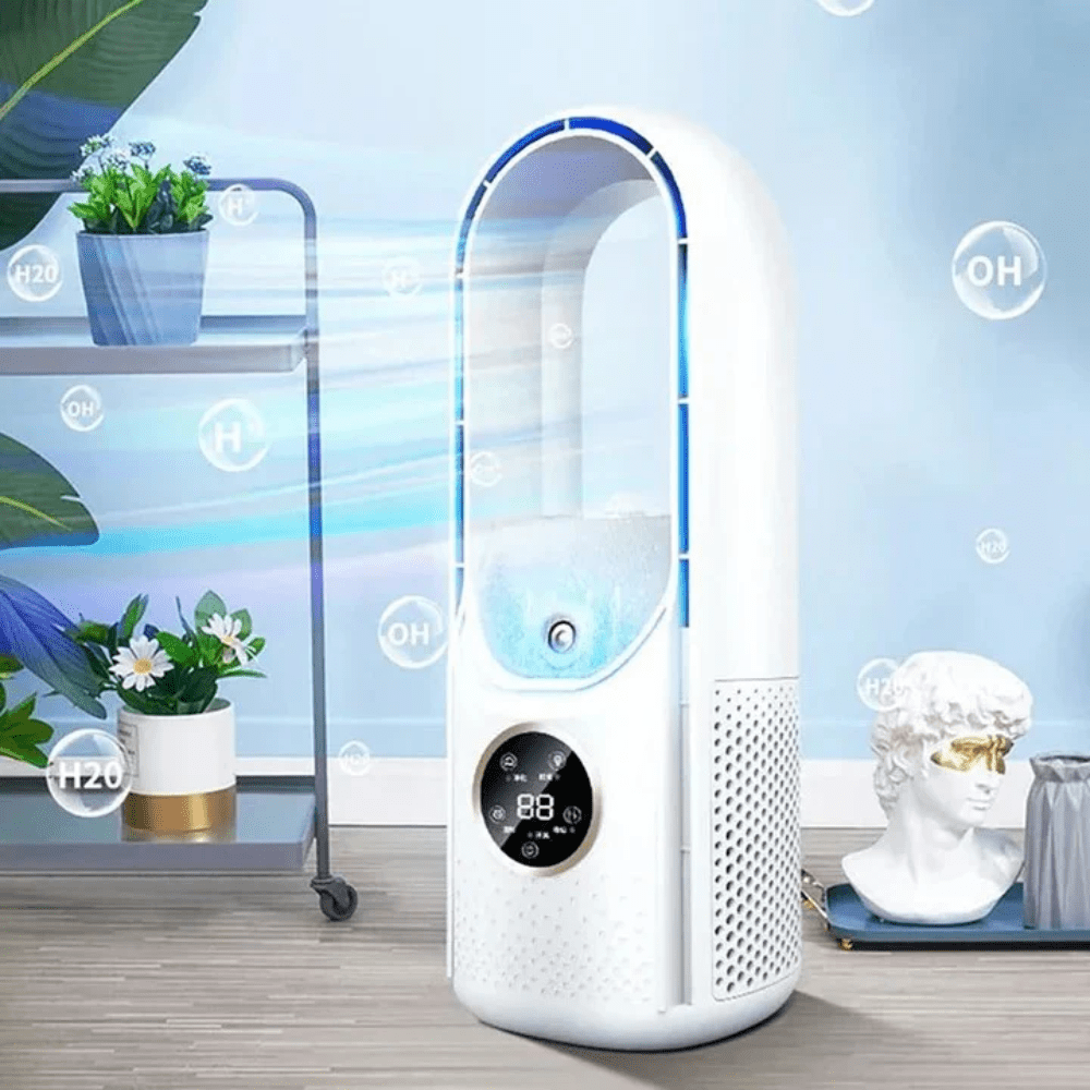Quiet Bladeless Air Conditioner for Restful Nights