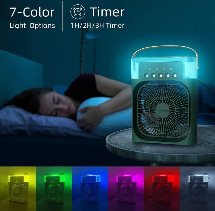 Compact Mini Air Cooler with 3 Speeds and Spray Function