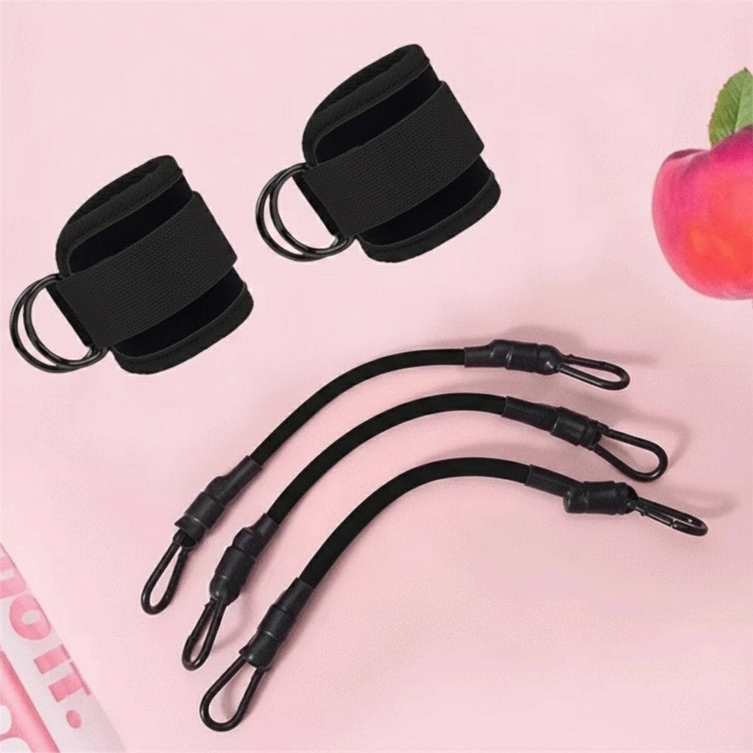 Ankle Strap Booty Trainer With Adjustable Resistance Bands For Glutes And Legs