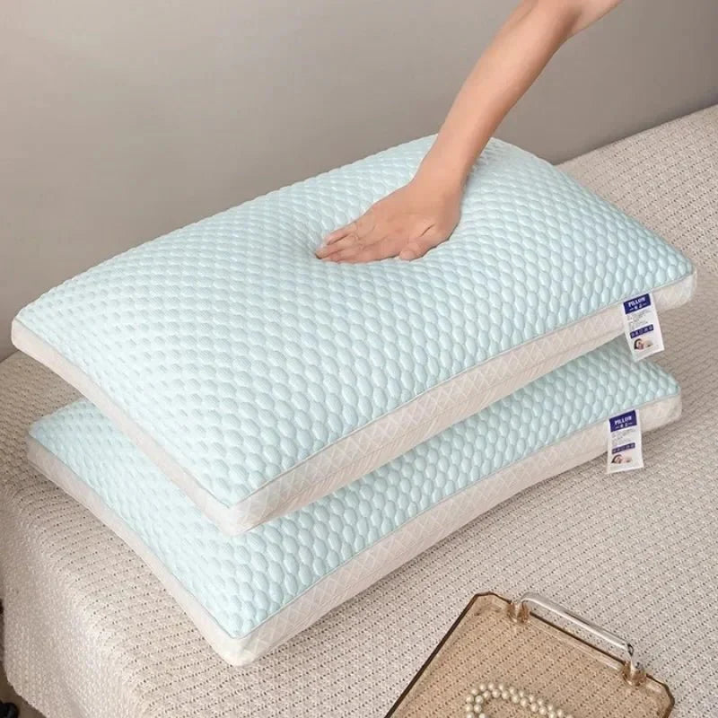 KühlKissen 3D - Atmungsaktives Nackenstützkissen mit Massageeffekt für Erholsamen Schlaf 5