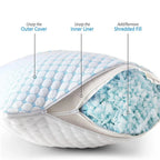 Adjustable Cooling Sleep Pillow for Individual Comfort