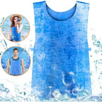 Cooling vest for refreshing comfort in summer heat
