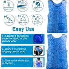 Cooling vest for refreshing comfort in summer heat
