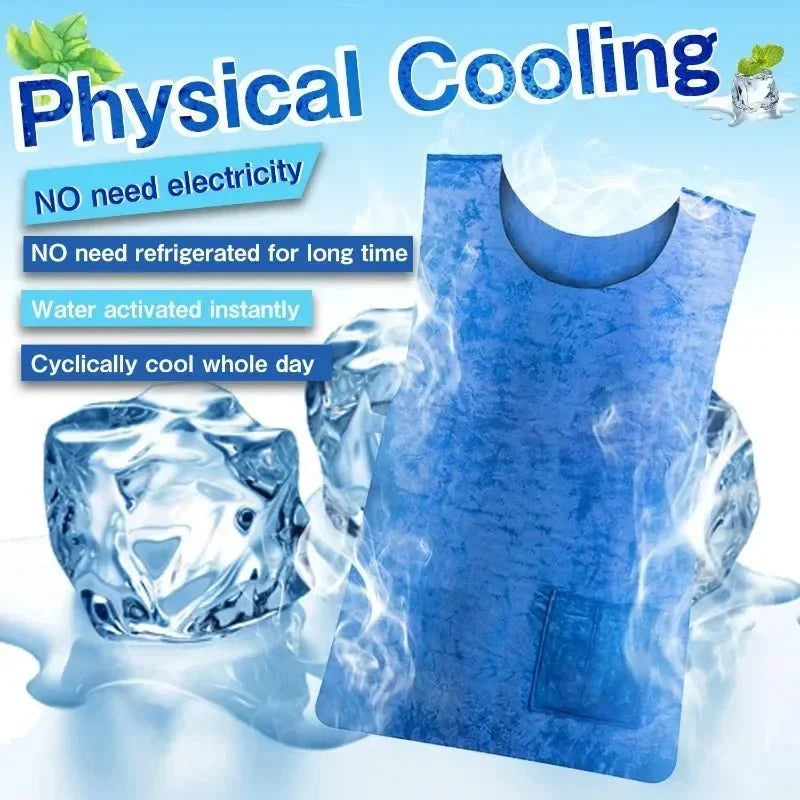 Cooling vest for refreshing comfort in summer heat