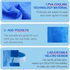 Cooling vest for refreshing comfort in summer heat