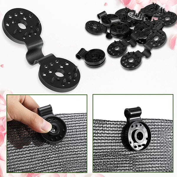 Clips resistentes de plástico para tela de sombra con instalación fácil para jardín
