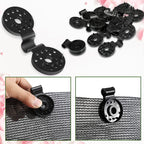 Clips resistentes de plástico para tela de sombra con instalación fácil para jardín