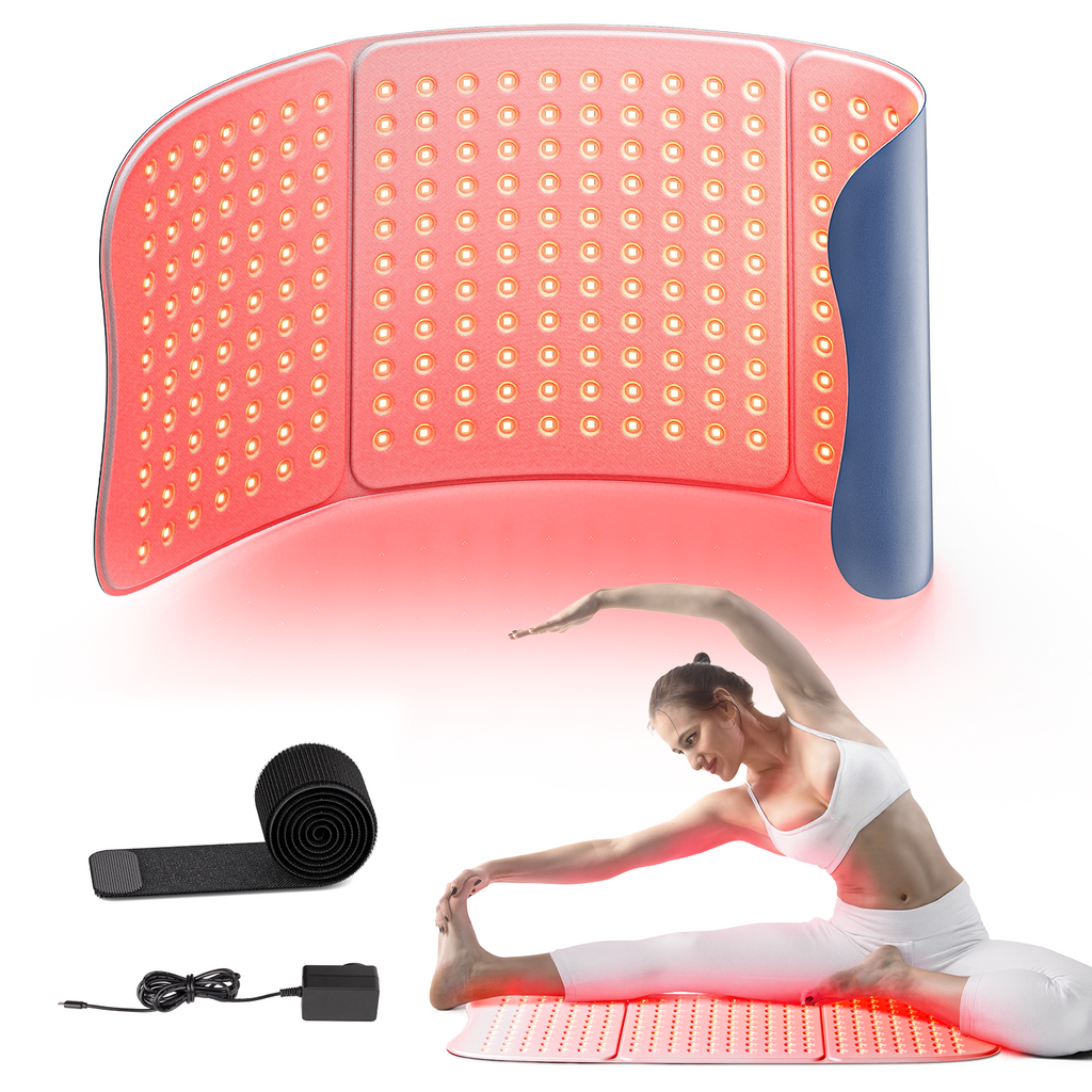 Almofada Grande de Terapia com Luz Vermelha – 792 LEDs, 36W para Alívio Total das Costas e Cintura