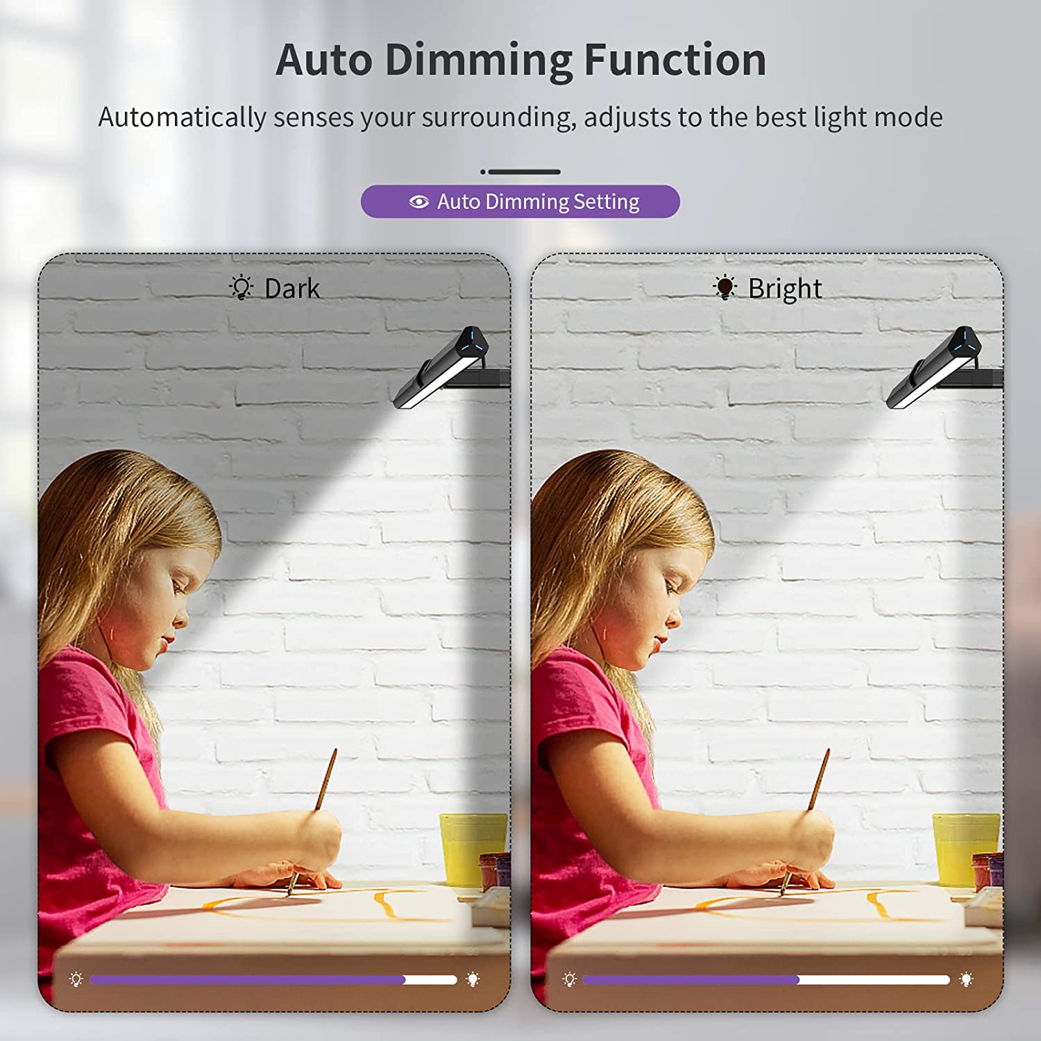 AeroClip LED asztali lámpa modern otthoni irodához állítható fénycsíkkal