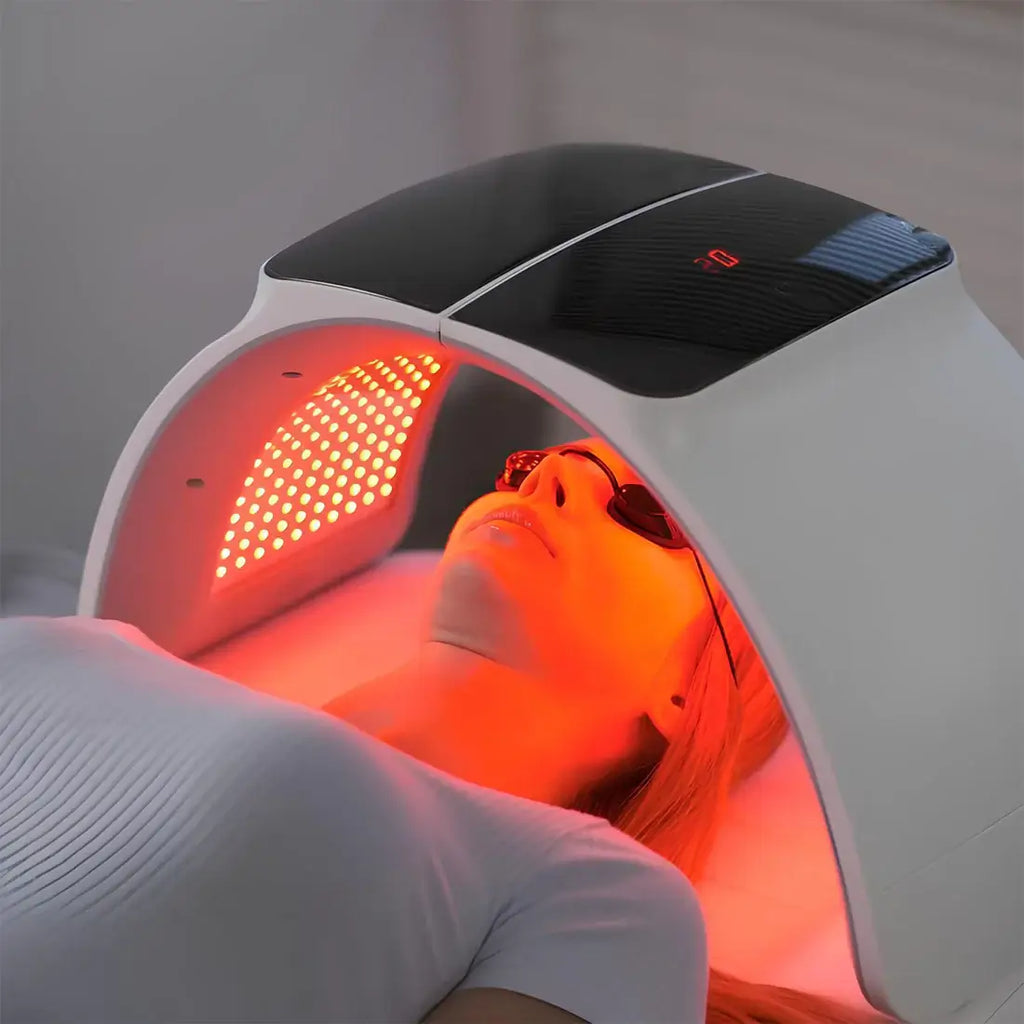 Seven-Wavelength LED Skin Care Device With Light Therapy