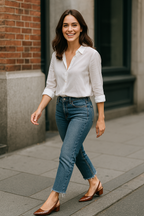 Asteria Croco-præget Slingback-pumps til kvinder med hel dags komfortgaranti