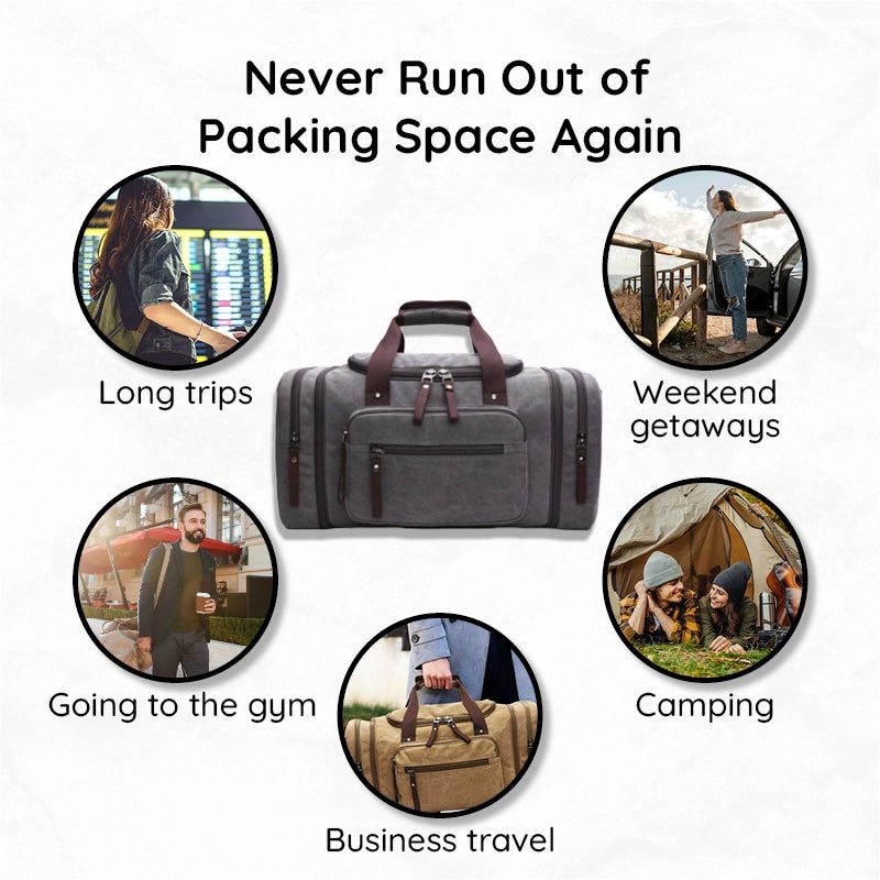 Beg Perjalanan Kain Kanvas Luas