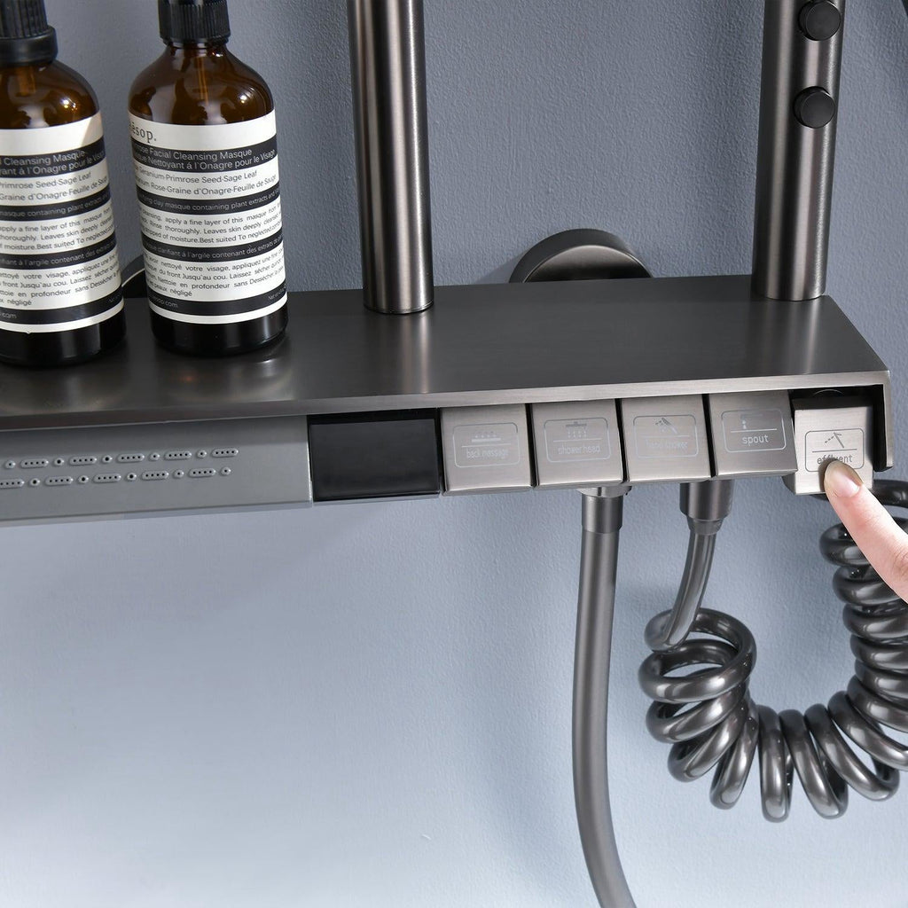 AquaSense スマートバスルームシャワーシステム デジタル温度表示付き | Petprovac