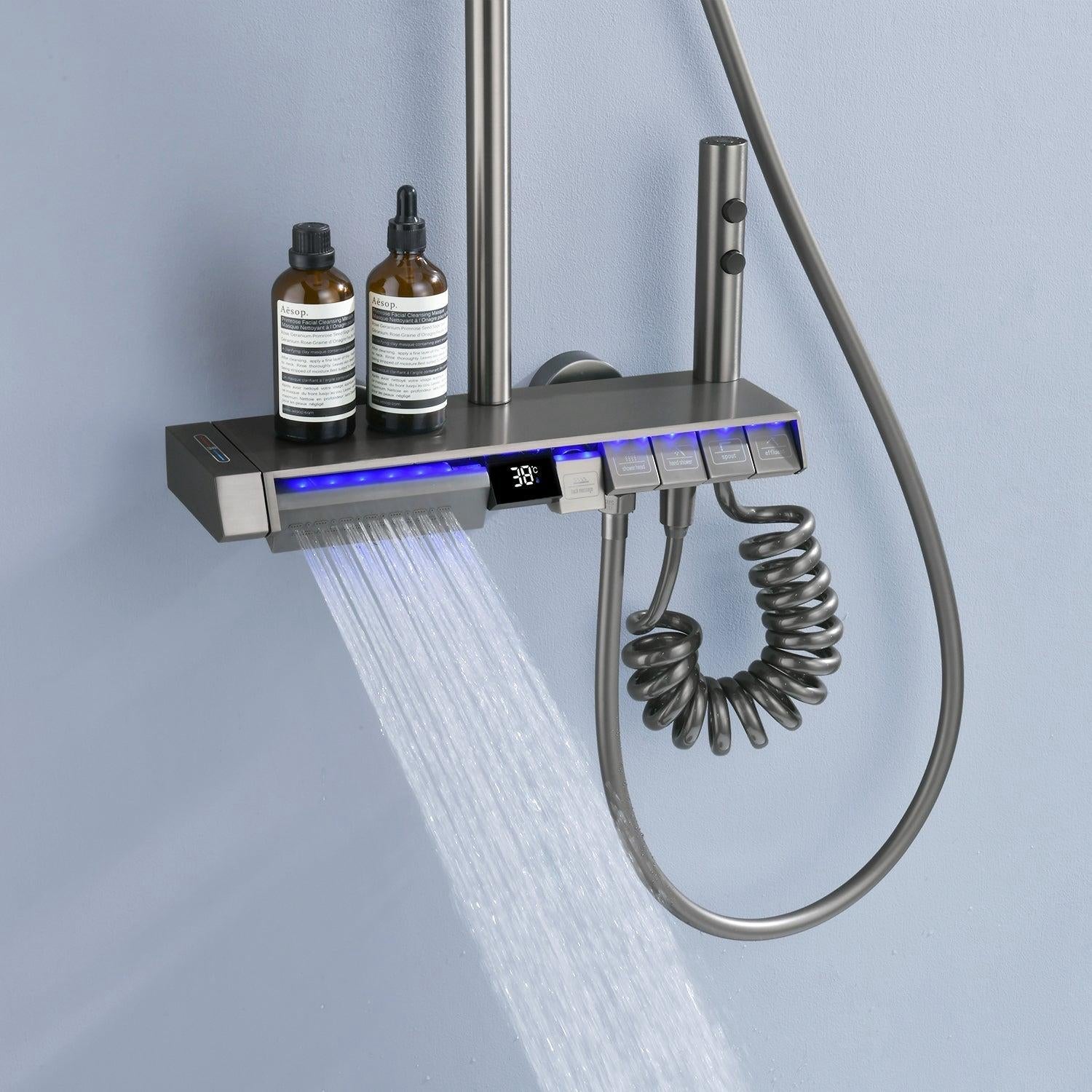 AquaSense Smart Bathroom Shower Systems with Digital Temperature Display | Petprovac