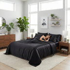 Aster Grå Blødt Dynebetræk Sæt Med Elegant Moderne Sengetøjsdesign