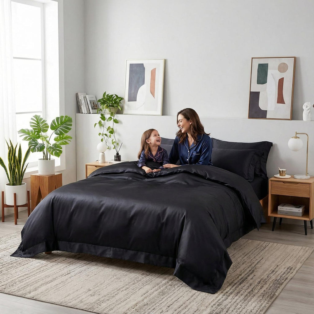 Aster Grå Blødt Dynebetræk Sæt Med Elegant Moderne Sengetøjsdesign