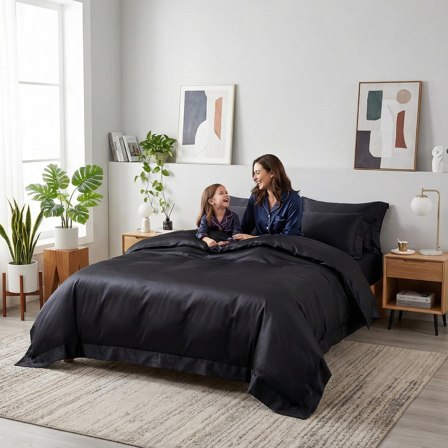 Aster Grå Blødt Dynebetræk Sæt Med Elegant Moderne Sengetøjsdesign