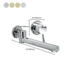 Alvora Round Wall-Mounted Bathroom Sink Faucet, Single Lever | Petprovac