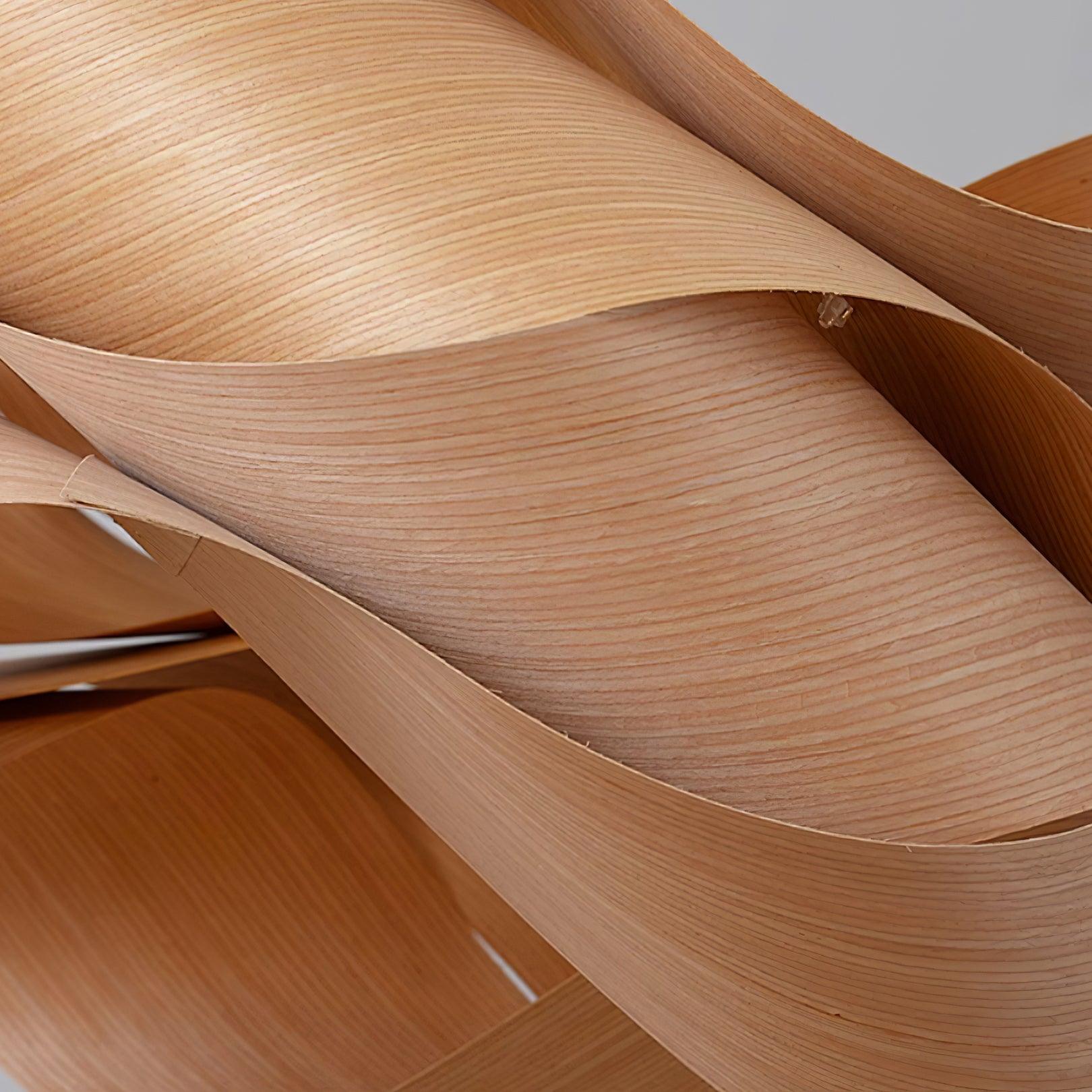 LumaOak håndlaget trestruktur hengelampe for stue