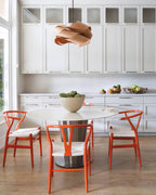 LumaOak håndlaget trestruktur hengelampe for stue