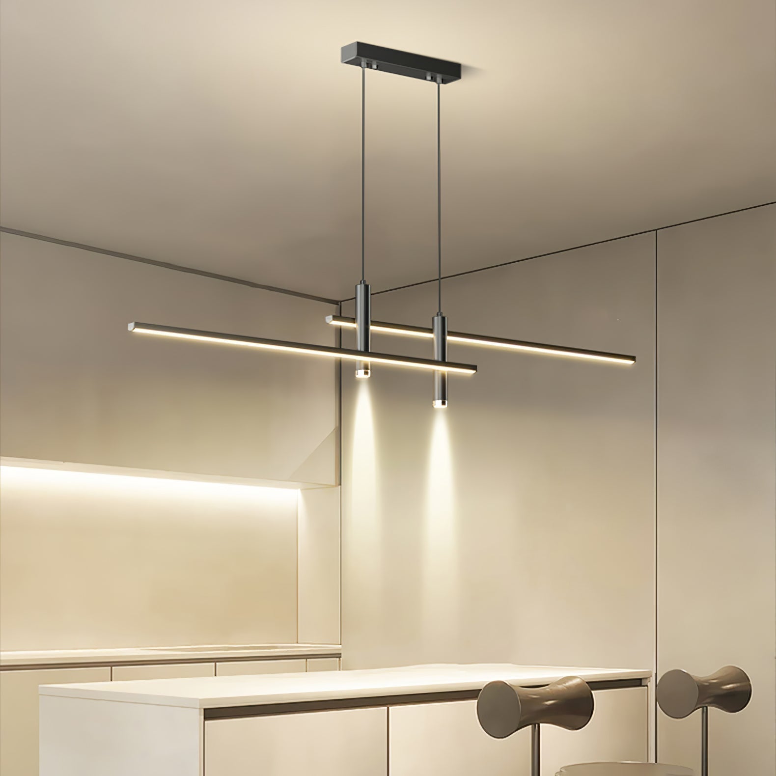 Nexa lineaire hanglamp voor moderne eetkamerverlichting