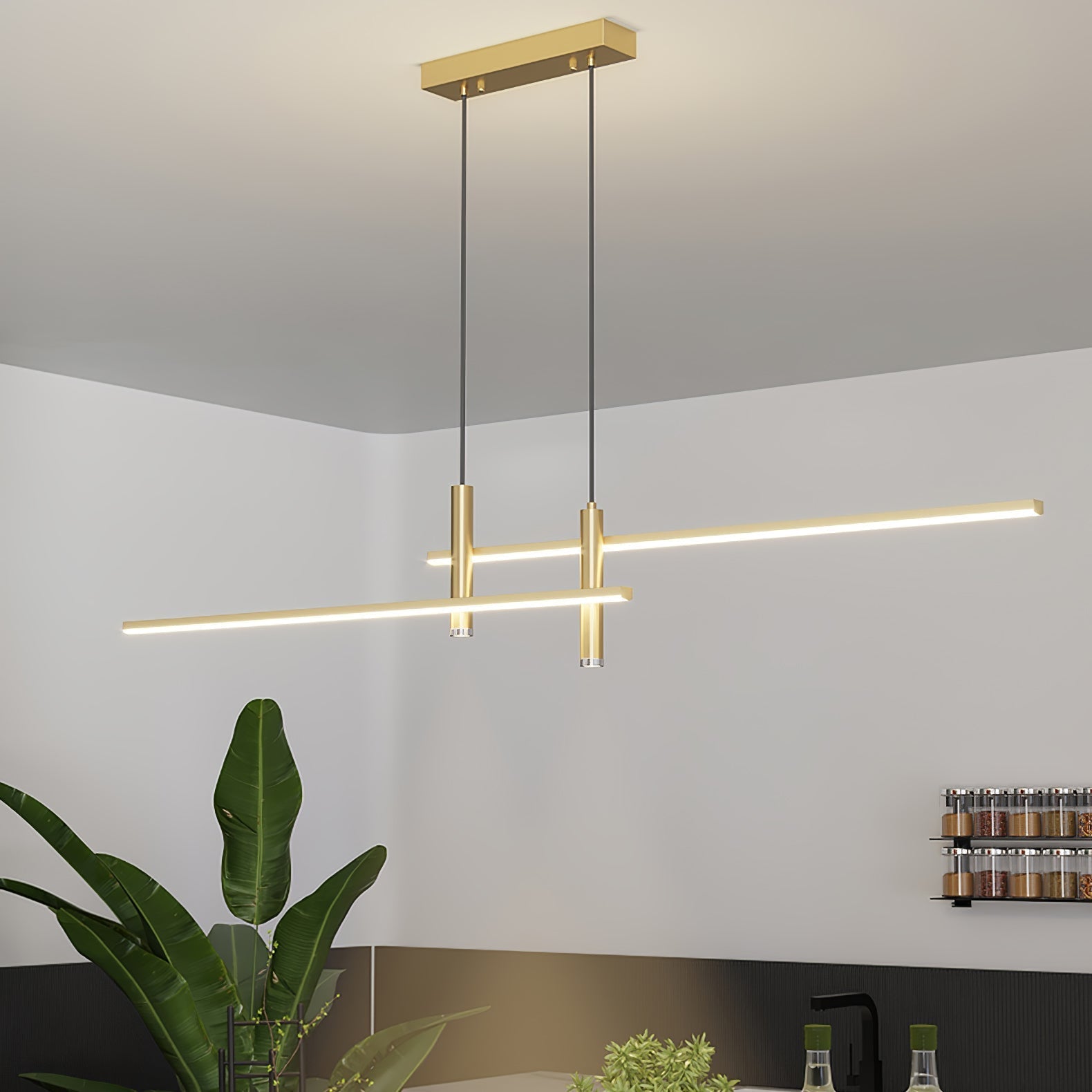 Nexa lineaire hanglamp voor moderne eetkamerverlichting