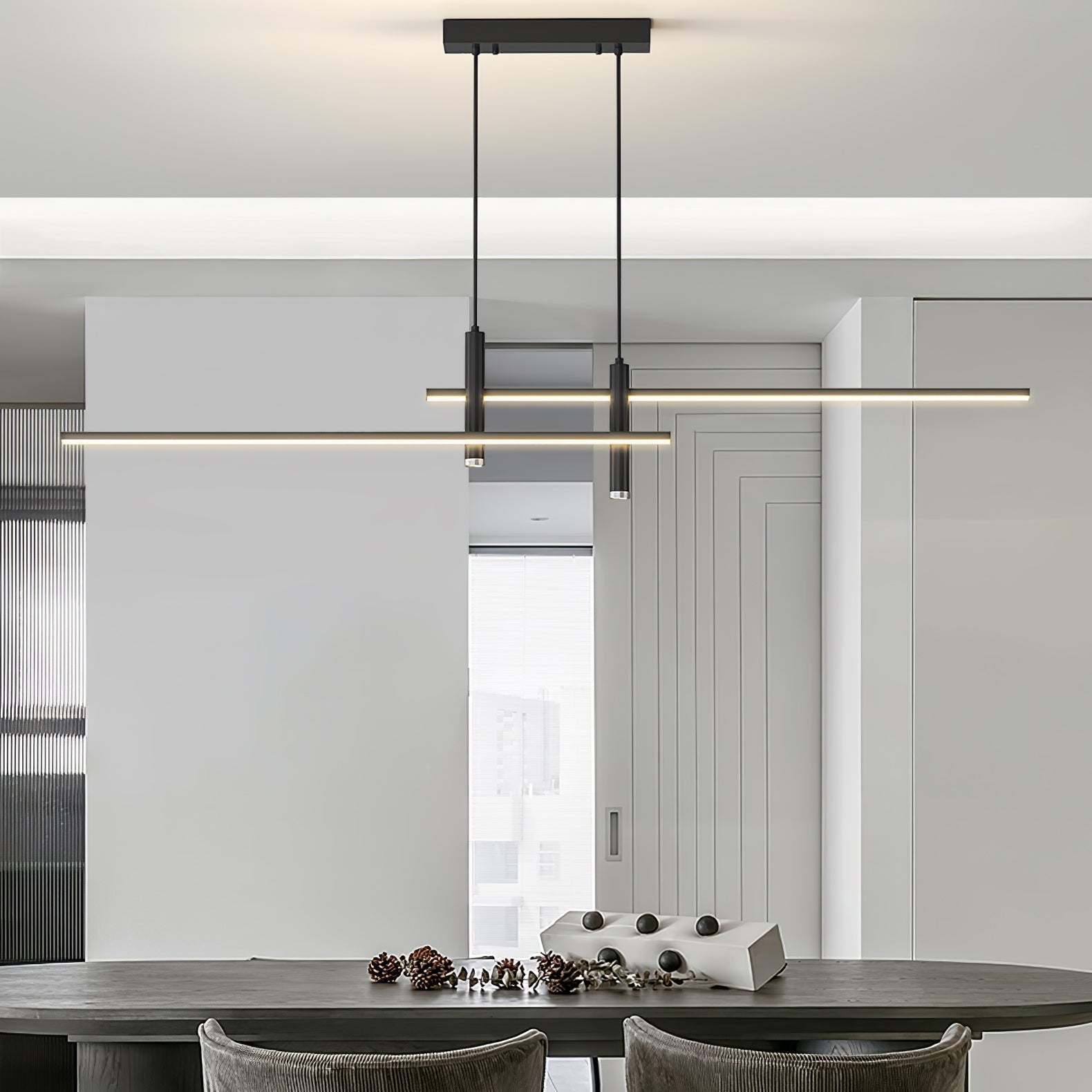 Nexa lineaire hanglamp voor moderne eetkamerverlichting