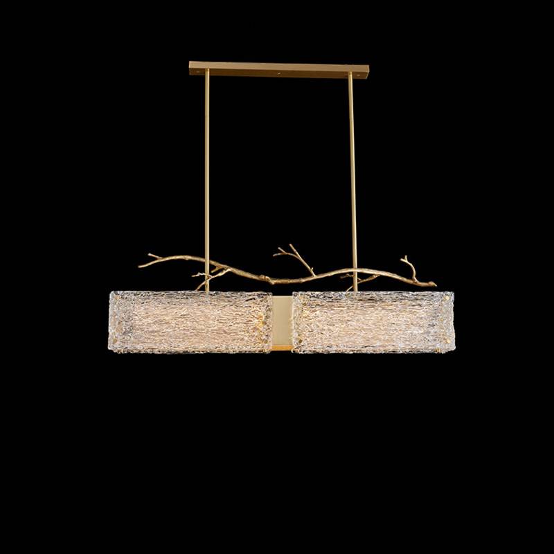 Aurora Glaslysekrone til Moderne Stemningsbelysning i Nutidige Rum