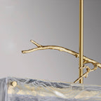 Aurora Glaslysekrone til Moderne Stemningsbelysning i Nutidige Rum