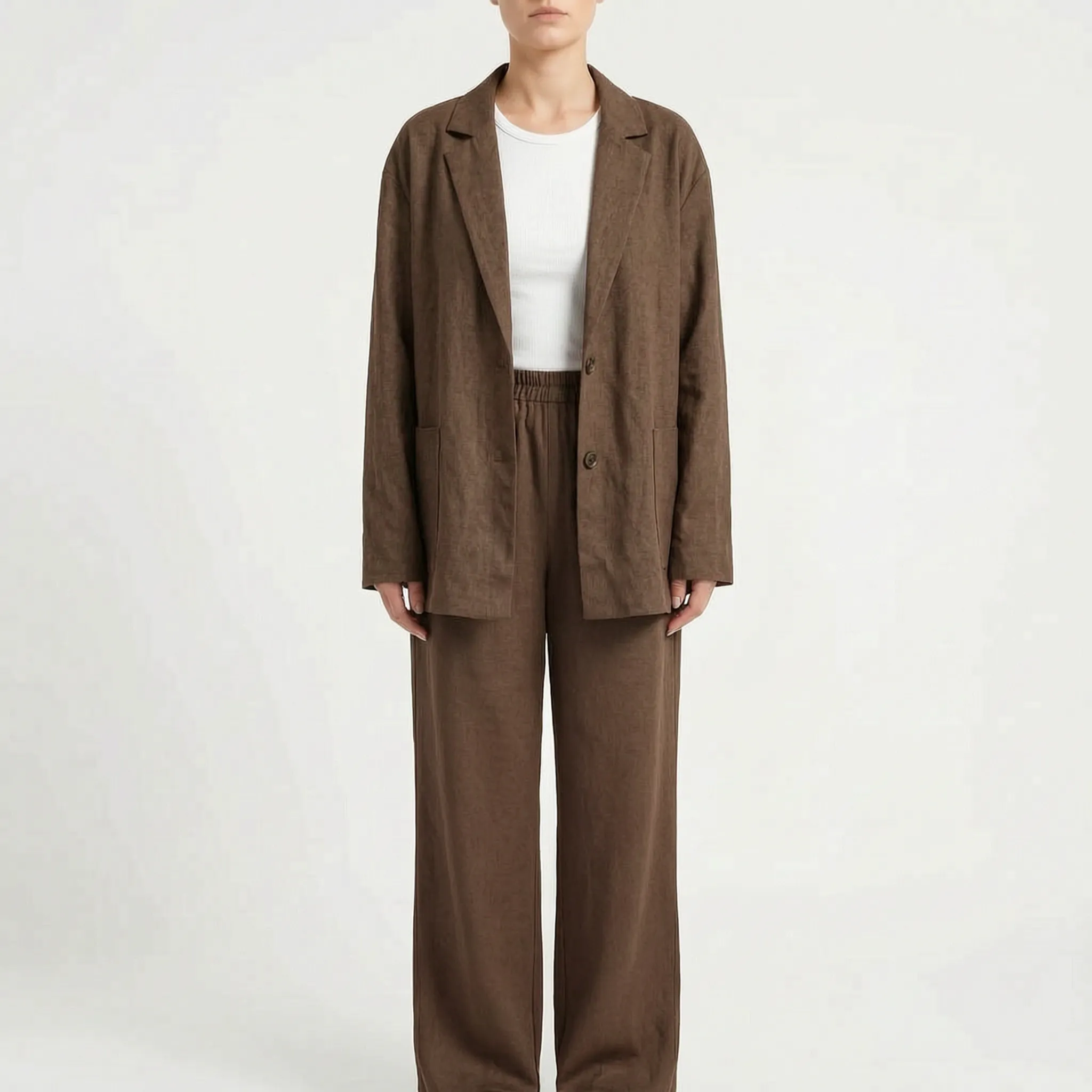Loose-Fit Two-Piece Pants Set - Desiree