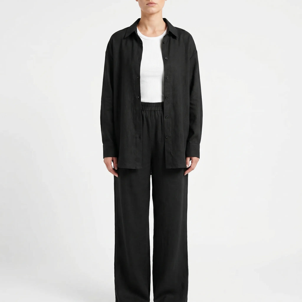 Loose-Fit Two-Piece Pants Set - Desiree