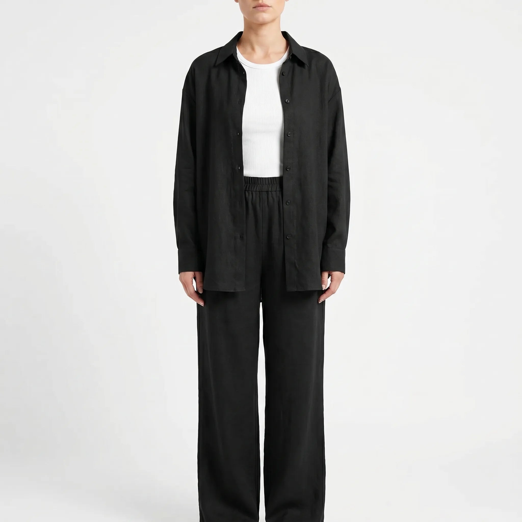 Loose-Fit Two-Piece Pants Set - Desiree
