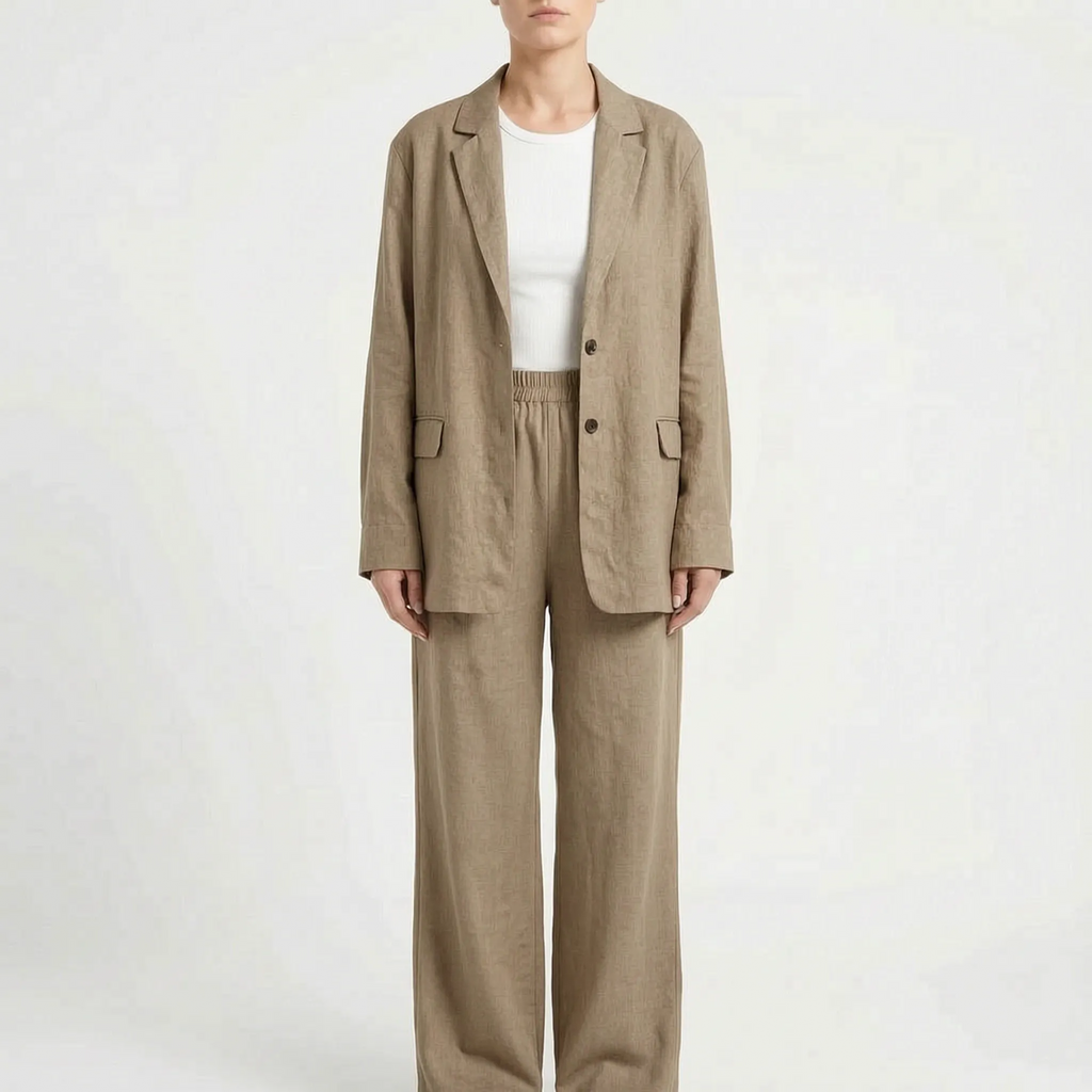 Loose-Fit Two-Piece Pants Set - Desiree