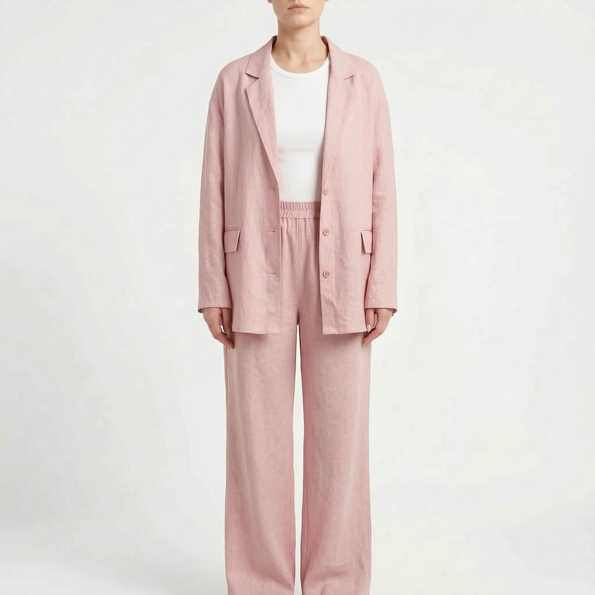 Loose-Fit Two-Piece Pants Set - Desiree