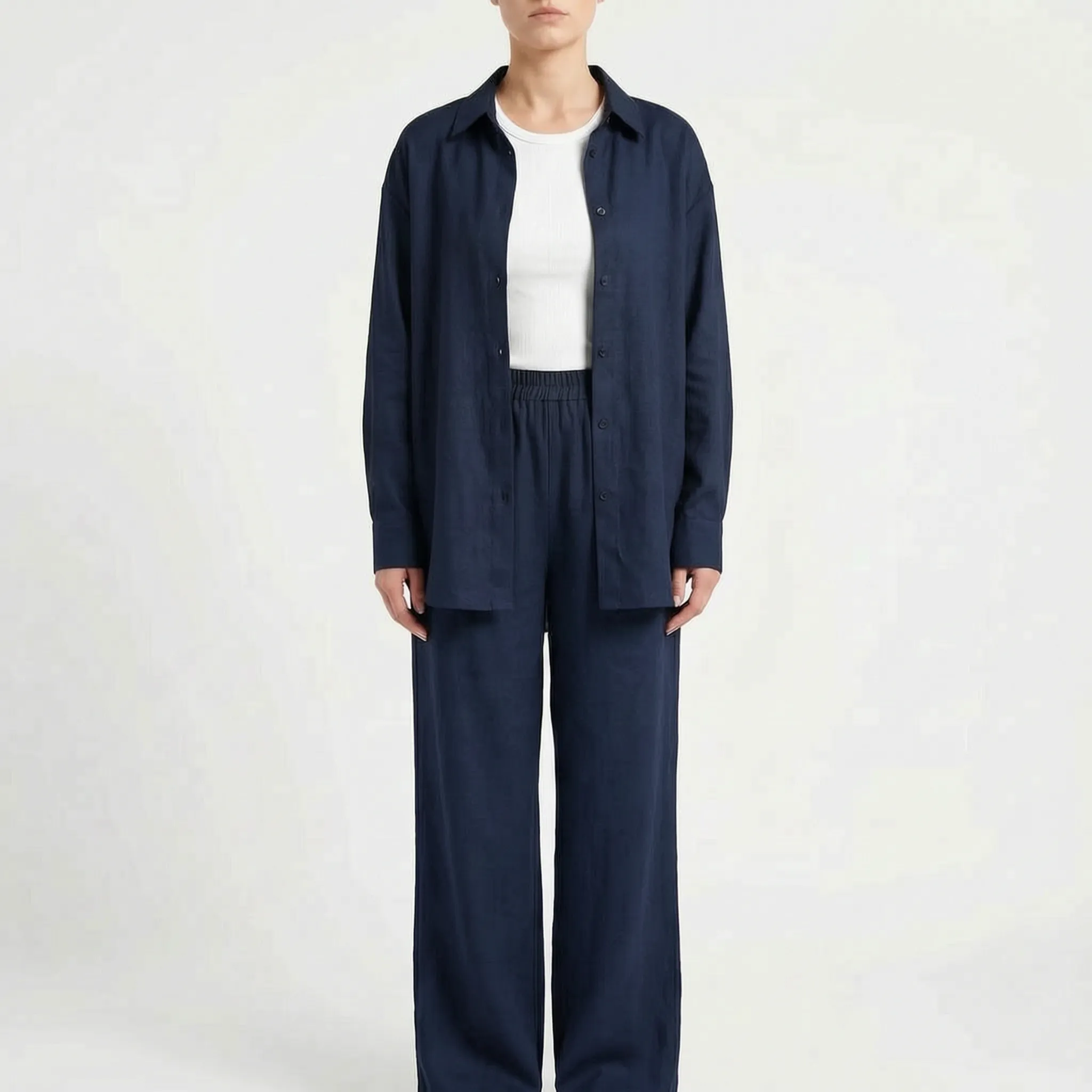 Loose-Fit Two-Piece Pants Set - Desiree