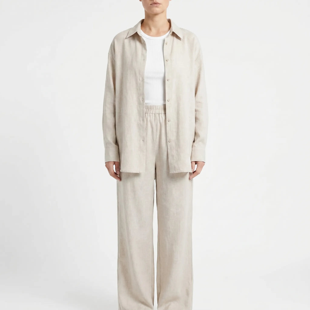 Loose-Fit Two-Piece Pants Set - Desiree