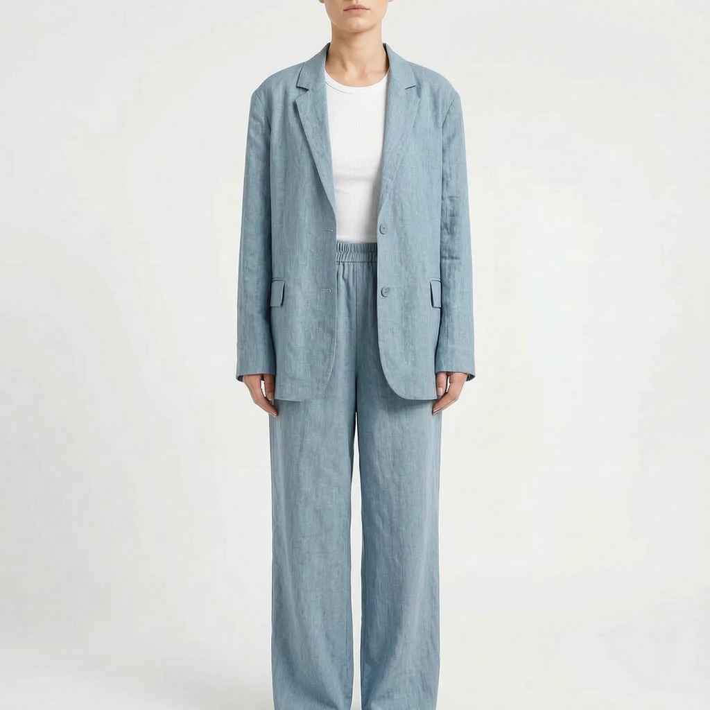 Loose-Fit Two-Piece Pants Set - Desiree