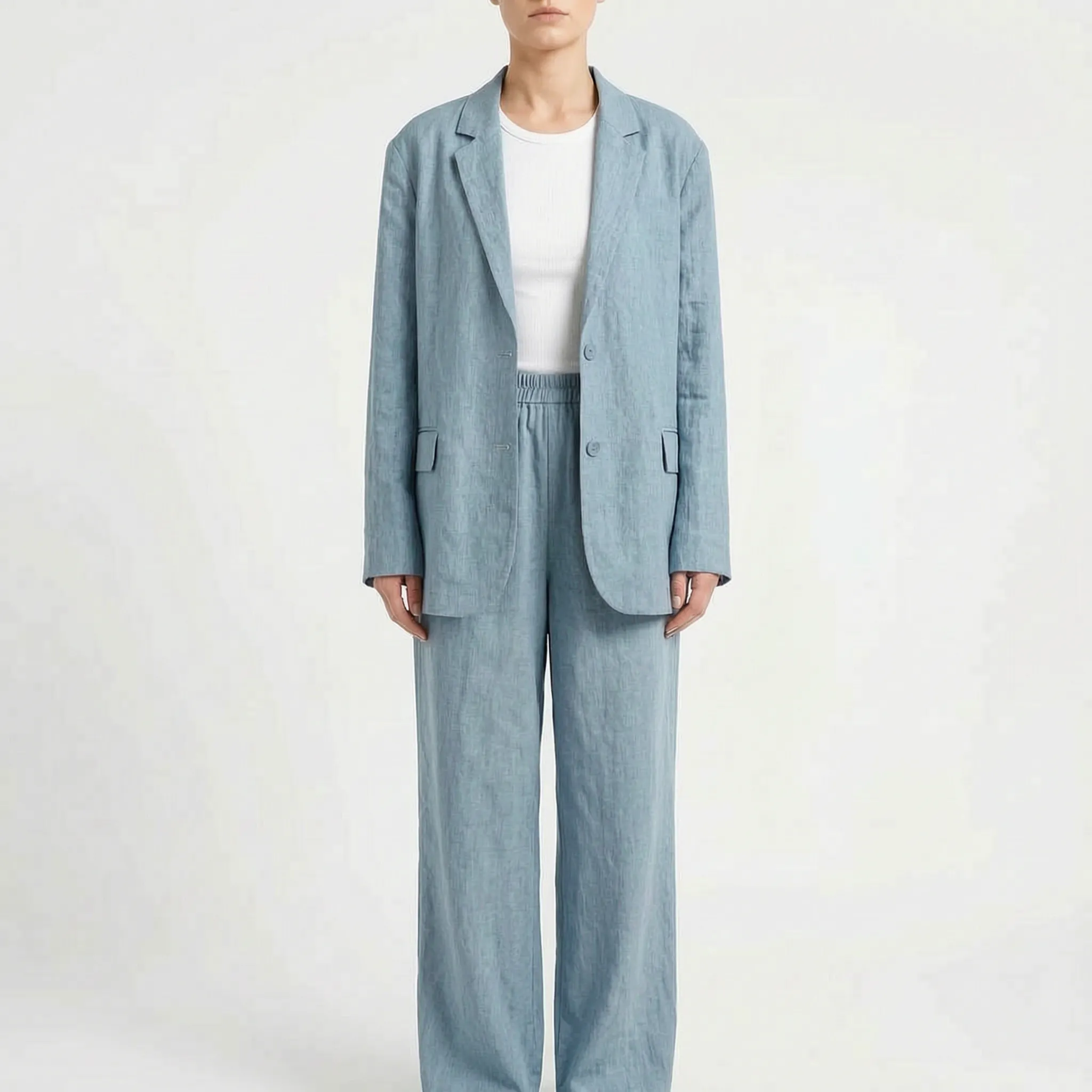 Loose-Fit Two-Piece Pants Set - Desiree