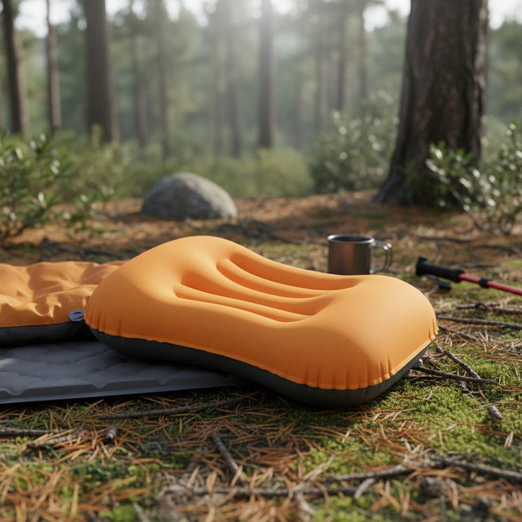 Perna de aer ergonomică pentru camping, confortabilă, ușoară și portabilă