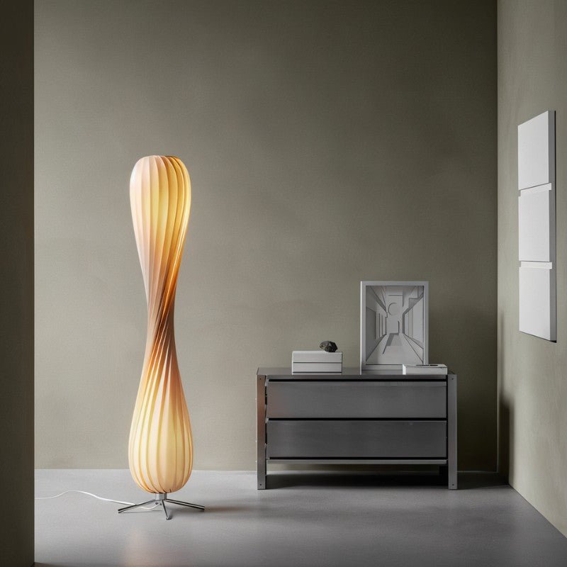 Lumina Twist gulvlampe med beroligende LED-lys til stuer og soveværelser